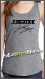 JUNGKOOK - Logo & Signature - Ladies Vest Top - šedé