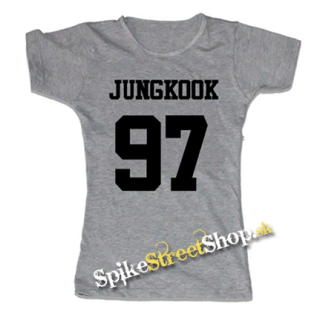 JUNGKOOK - 97 - šedé dámske tričko