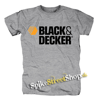 BLACK & DECKER - Logo - sivé detské tričko
