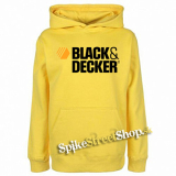 BLACK & DECKER - Logo - žltá pánska mikina