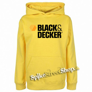 BLACK & DECKER - Logo - žltá detská mikina