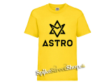 ASTRO - Logo - žlté detské tričko