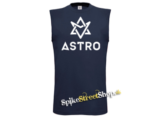ASTRO - Logo - Tmavomodré pánske tričko bez rukávov