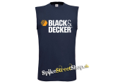 BLACK & DECKER - Logo - Tmavomodré pánske tričko bez rukávov