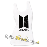 JUNGKOOK - BTS Logo & Portrait - Ladies Vest Top - biele