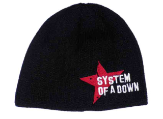 SYSTEM OF A DOWN - čierna zimná čiapka 