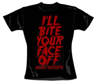 ALICE COOPER - Bite Your Face - čierne dámske tričko (Skinny Fit)