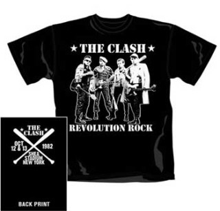 CLASH - Band Figures - čierne pánske tričko (-40%=Výpredaj)