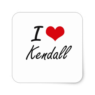 I LOVE KENDAL - Motive 3 - štvorcová podložka pod pohár