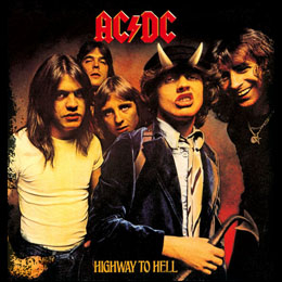 AC/DC - Highway To Hell - štvorcová podložka pod pohár
