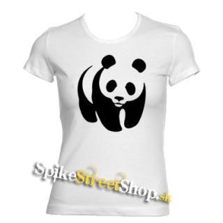 PANDA - biele dámske tričko