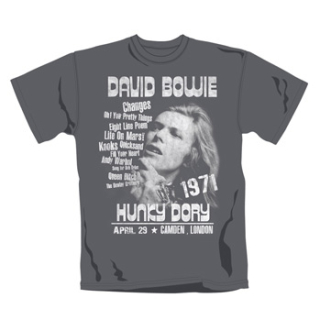 DAVID BOWIE - Hunky Dory - sivé pánske tričko