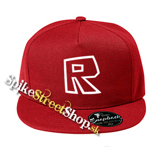 ROBLOX - Znak - červená šiltovka model "Snapback"
