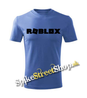 ROBLOX - Logo Symbol Black - azurovomodré detské tričko