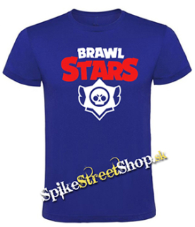 BRAWL STARS - Logo - detské tričko vo farbe kráľovská modrá