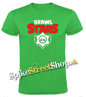 BRAWL STARS - Logo - zelené detské tričko