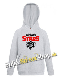 BRAWL STARS - Logo - sivá detská mikina