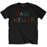PAUL WELLER - Multicolour Logo - čierne pánske tričko