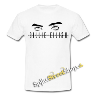 BILLIE EILISH - Eyes Logo - biele detské tričko