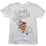 LEWIS CAPALDI - Snow Leopard - biele pánske tričko