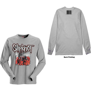SLIPKNOT - Self-Titled - sivé pánske tričko s dlhými rukávmi