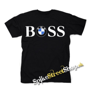 BMW Boss - čierne detské tričko