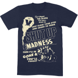 MADNESS - Shut Up - modré pánske tričko