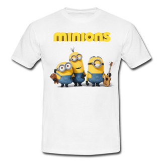MINIONS - MIMONI - Motív 1 - biele detské tričko