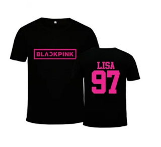 BLACKPINK - Lisa 97 - čierne detské tričko