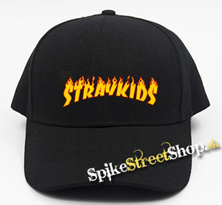 STRAY KIDS - Logo Flame - čierna šiltovka (-30%=AKCIA)