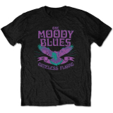 MOODLY BLUES - Timeless Flight - čierne pánske tričko