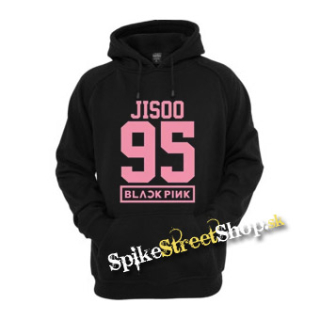 JISOO 95 - BLACKPINK - Pink Number Years - čierna detská mikina